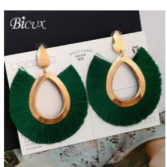 Large Tassle Fashion Earrings - Picture 1 of 1